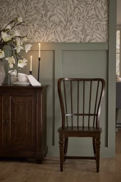 Havertys Laurel Canyon Windsor Chair Saddle Brown