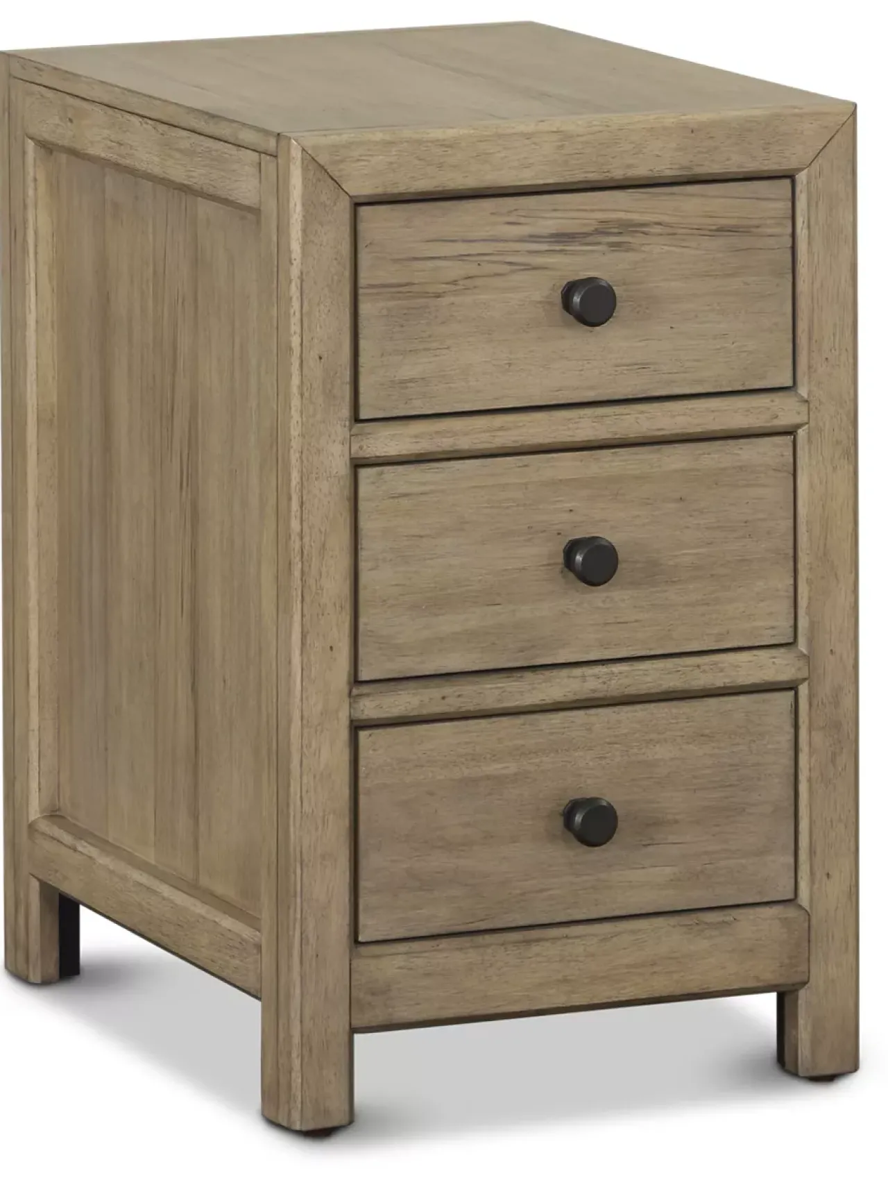 Havertys Lawrence Chairside Table Buff Hot