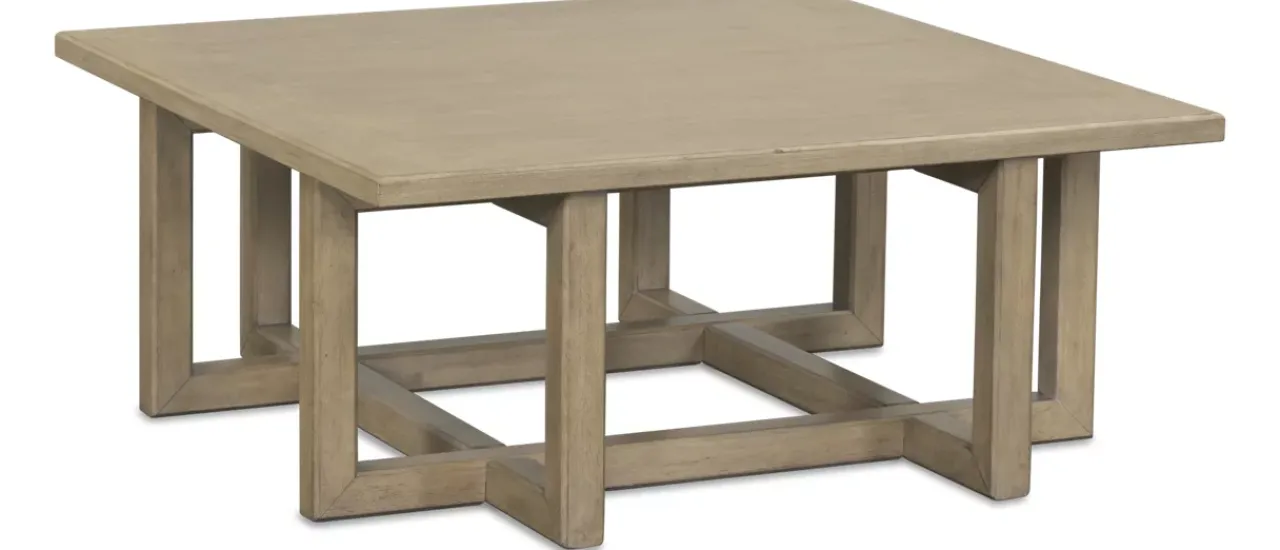 Havertys Lawrence Square Coffee Table Buff