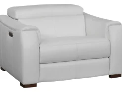 Havertys Leo Recliner Optical White Discount