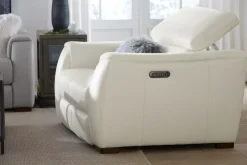 Havertys Leo Recliner Optical White Discount