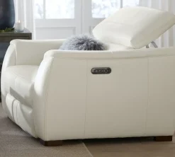 Havertys Leo Recliner Optical White Discount