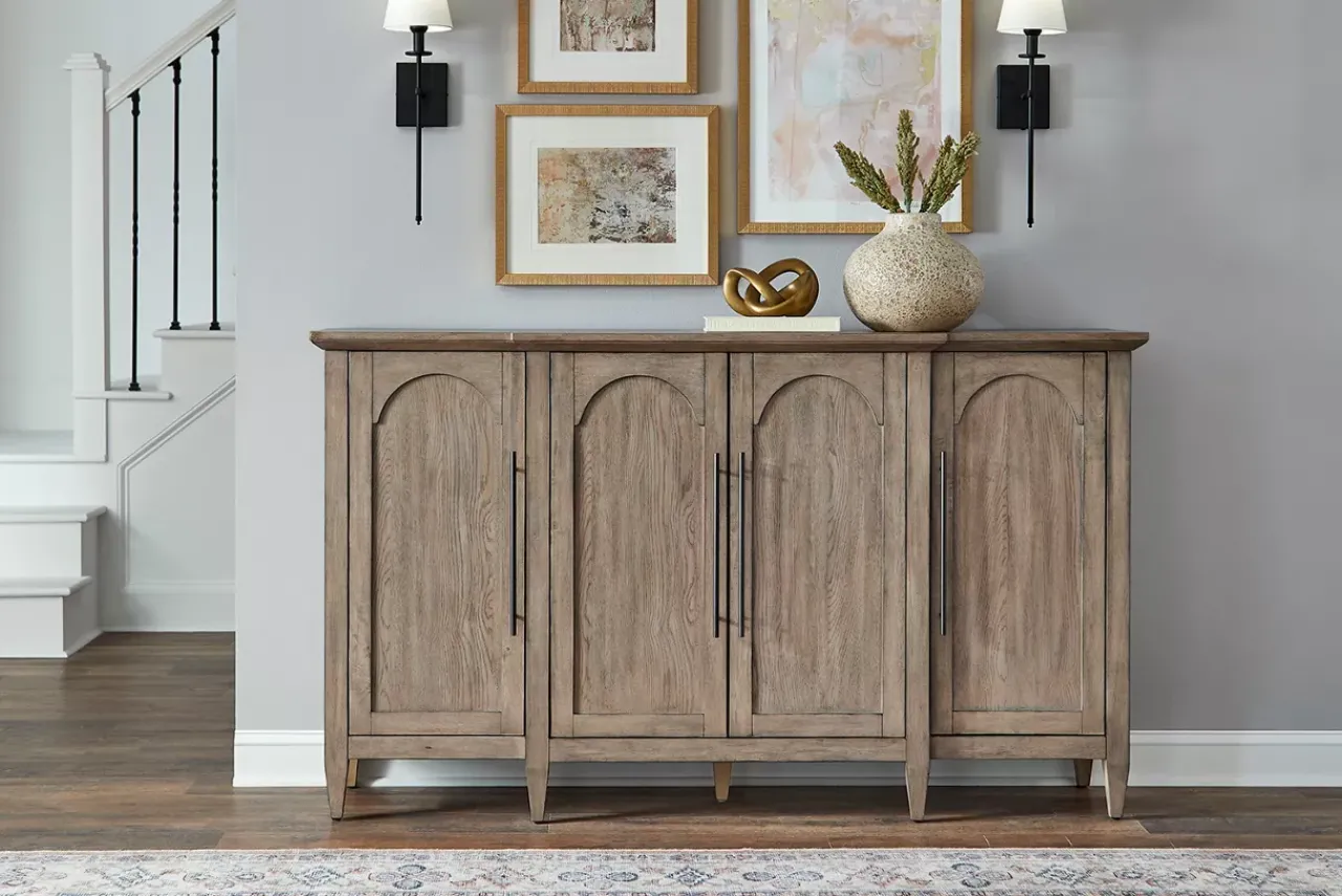 Havertys Livingston 4 Door Accent Cabinet Discount