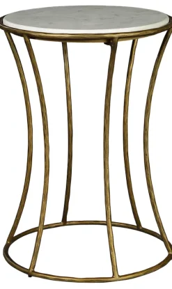 Havertys Louise Side Table Antique Brass Clearance