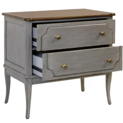 Havertys Lucille Accent Chest Delft Blue New