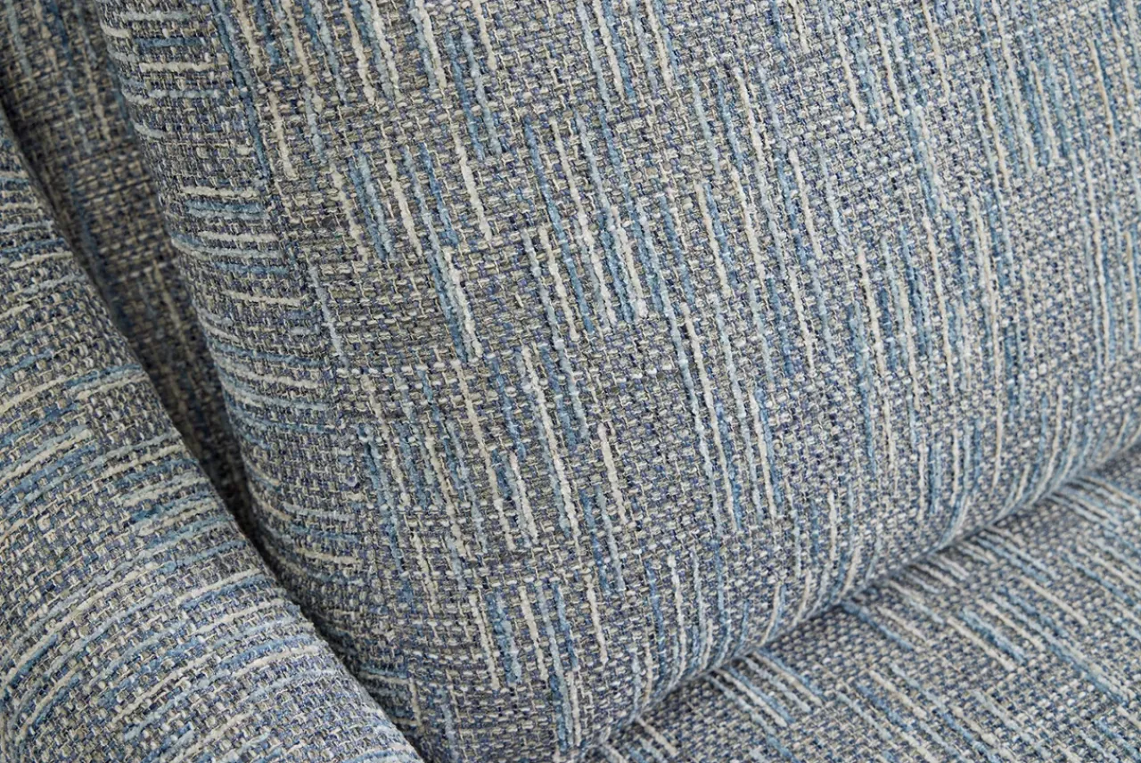 Havertys Lyra Swivel Chair Party Plaid Atlantic Hot