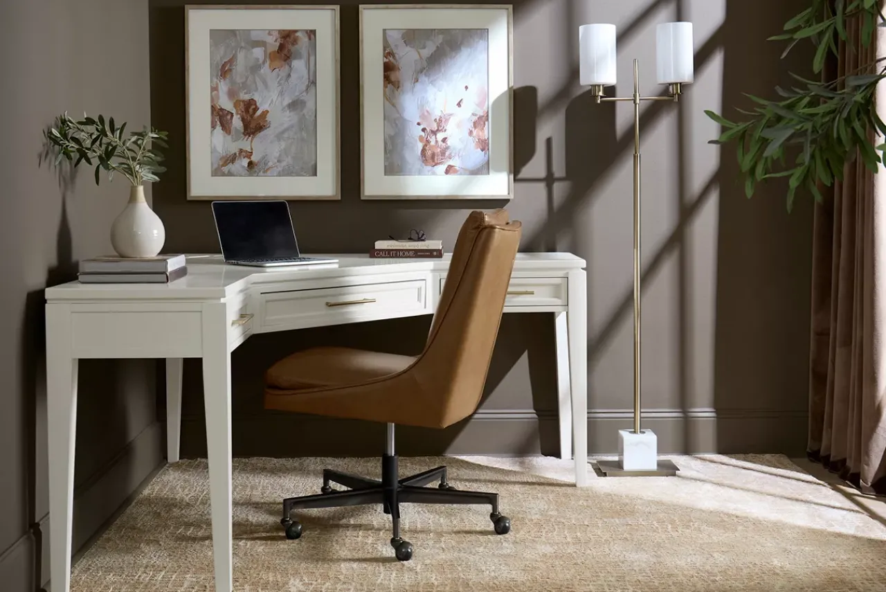 Havertys Mabry L-Shaped Desk New