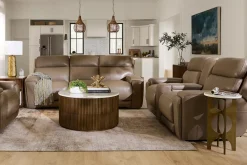Havertys Maddox Power Sofa Caesar Grey