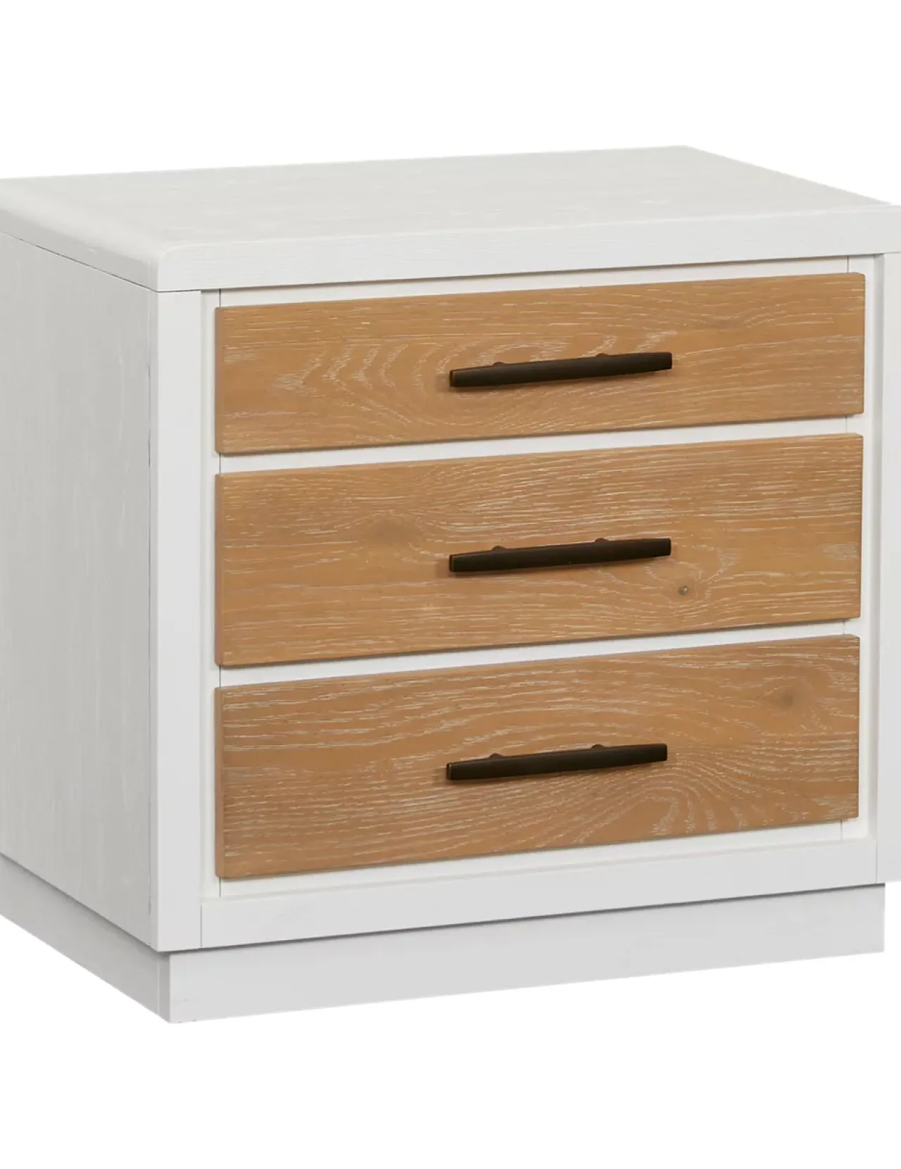Havertys Marco Drawer Nightstand Washed Oak New