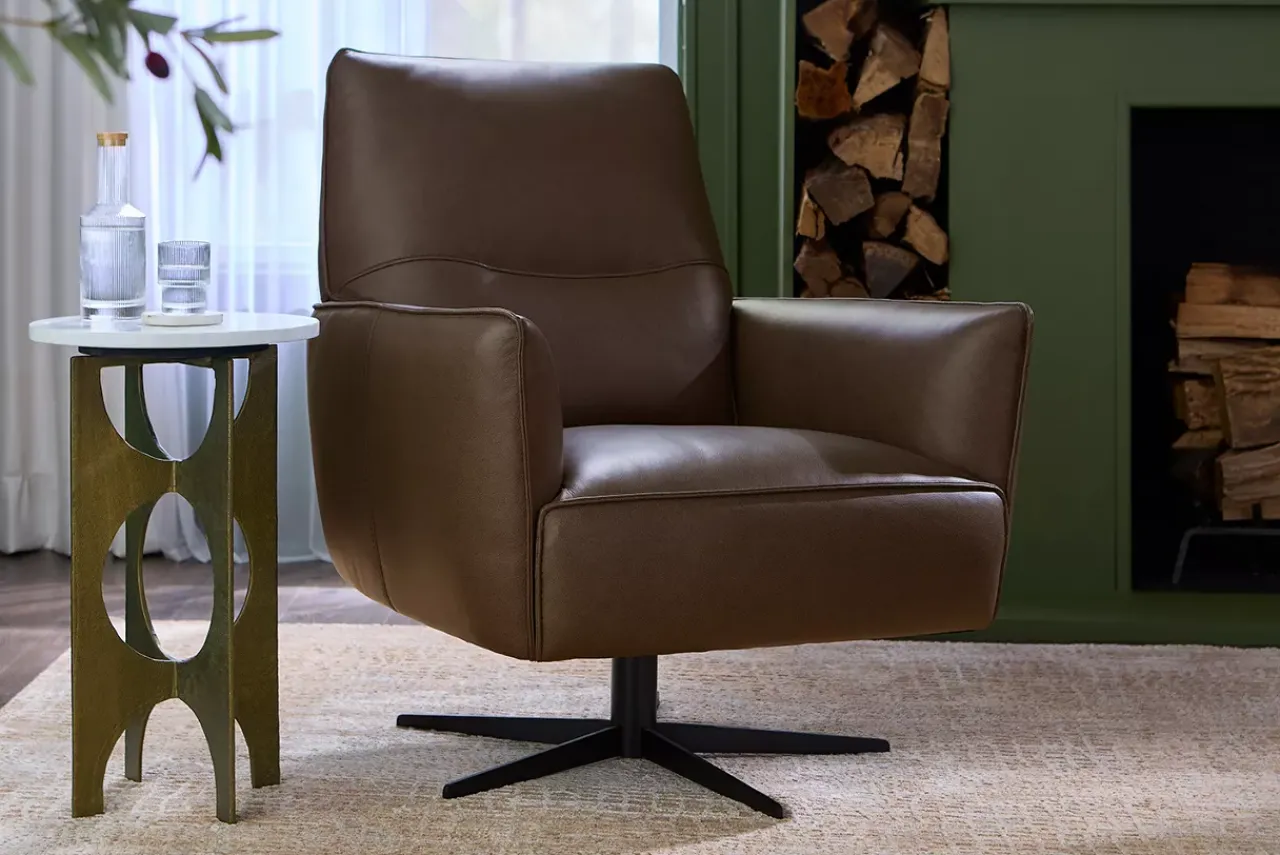 Havertys Marcus Swivel Chair Rangers Dove Grey Online