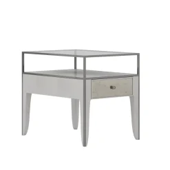 Havertys Marilyn End Table Gray New