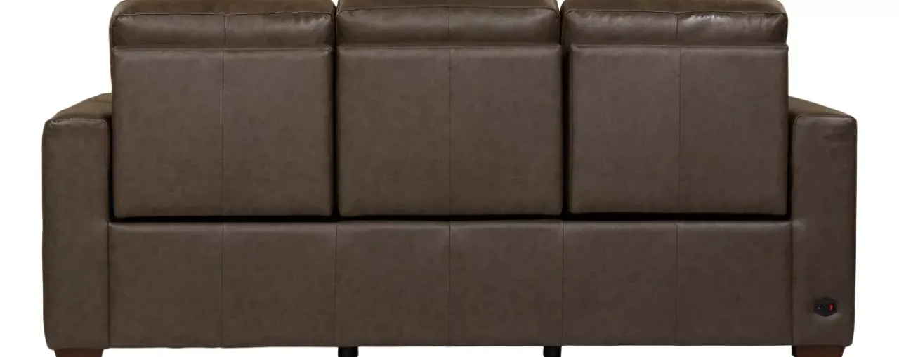 Havertys Melbourne Dual Power Sofa Grey