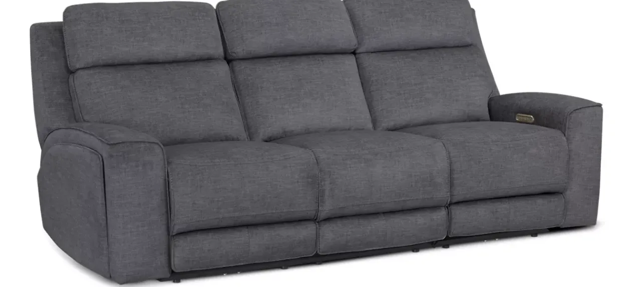 Havertys Micah Power Sofa with Drop Table