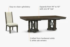 Havertys Miller Park Dining Table