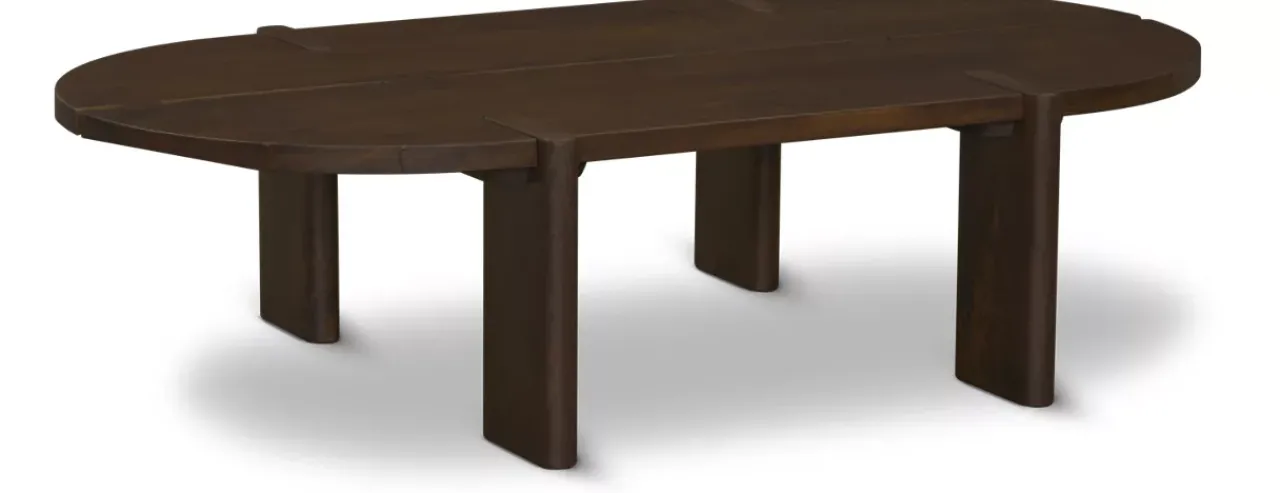 Havertys Morris Coffee Table Dark Umber Outlet
