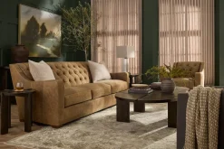 Havertys Morris Coffee Table Dark Umber Outlet