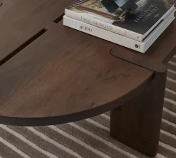 Havertys Morris Coffee Table Dark Umber Outlet
