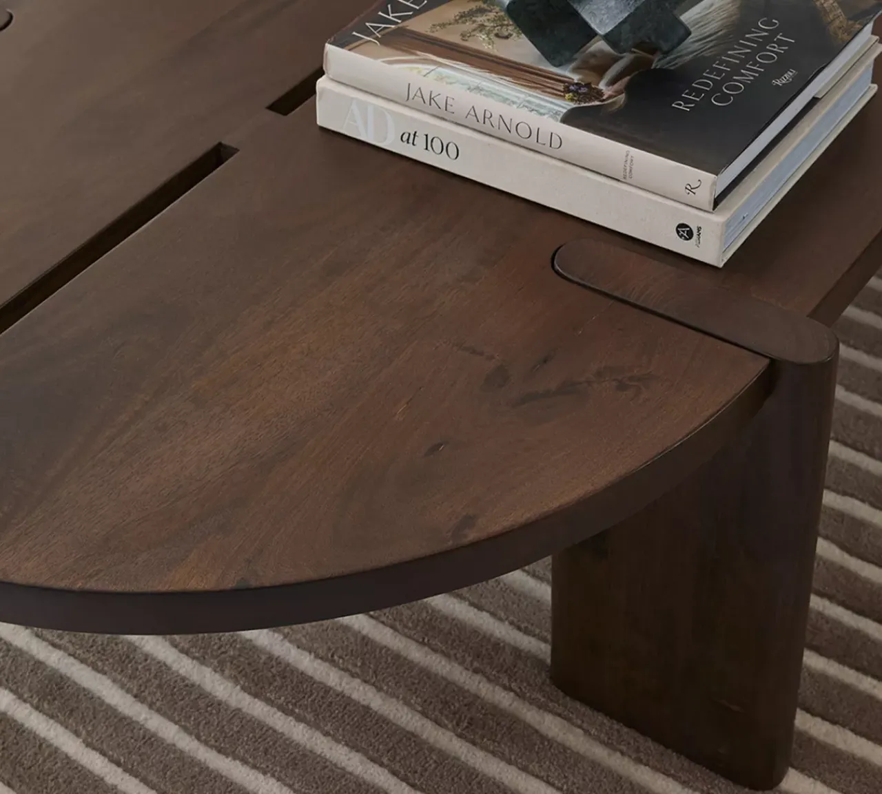 Havertys Morris Coffee Table Dark Umber Outlet