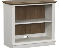 Havertys Nantucket Bookcase Brown and White Outlet