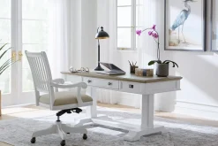 Havertys Nantucket Office Chair White Sale