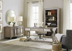 Havertys Noelle Trestle Desk Grey Online