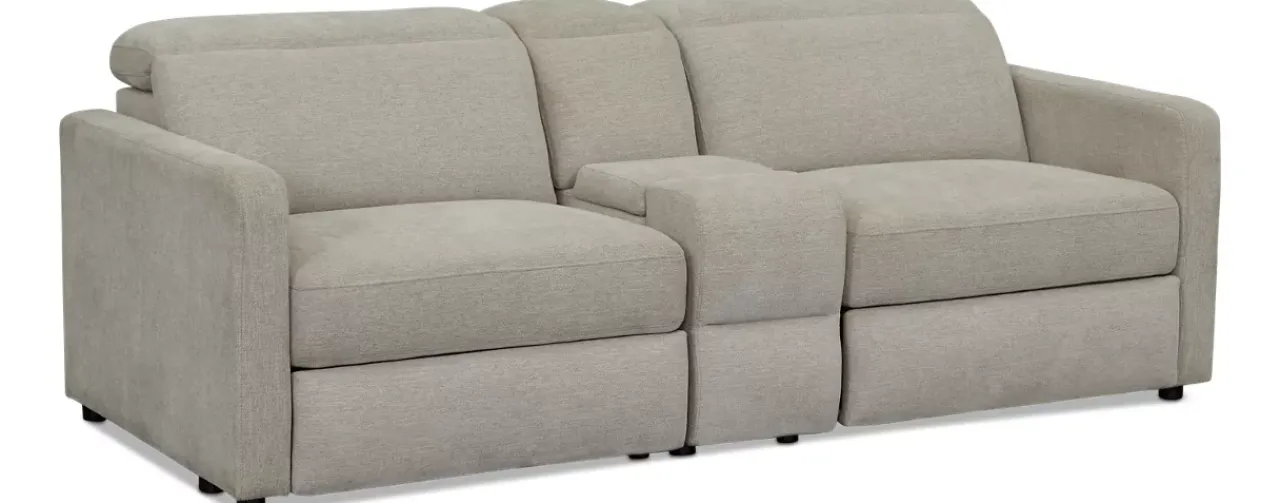Havertys Nova Loveseat with Console New