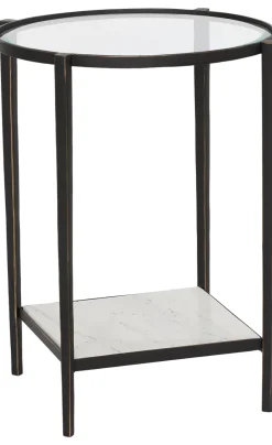 Havertys Olivia Round End Table Bronze Online
