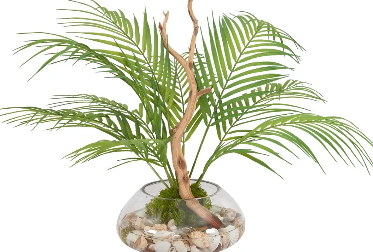Havertys Palm Fronds Floral Hot