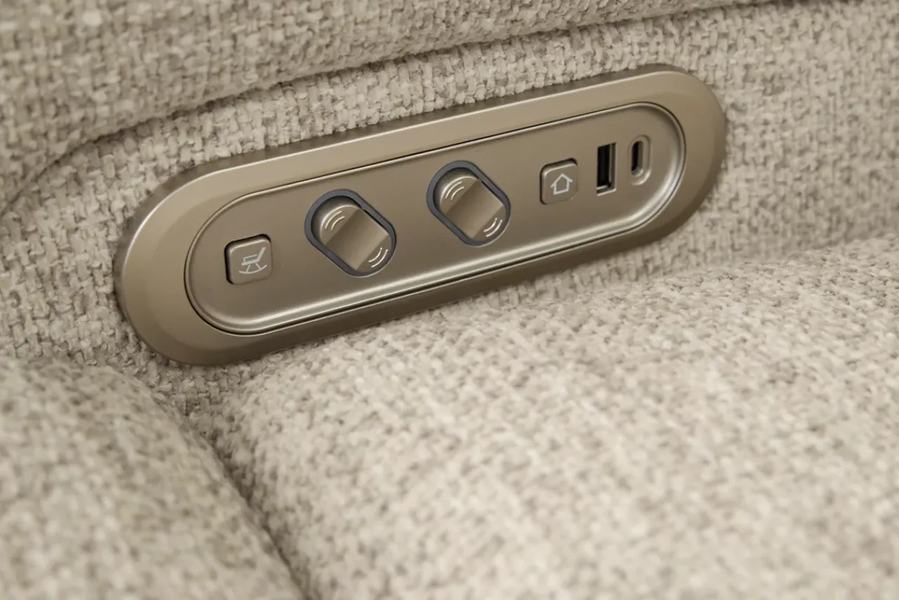 Havertys Pearl Power Loveseat with Console Online