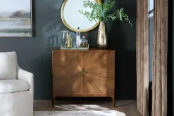 Havertys Porter Accent Cabinet Brown Discount