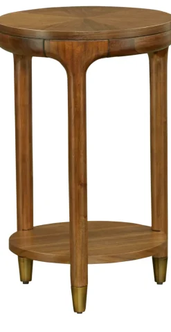 Havertys Porter Accent Table Brown Discount