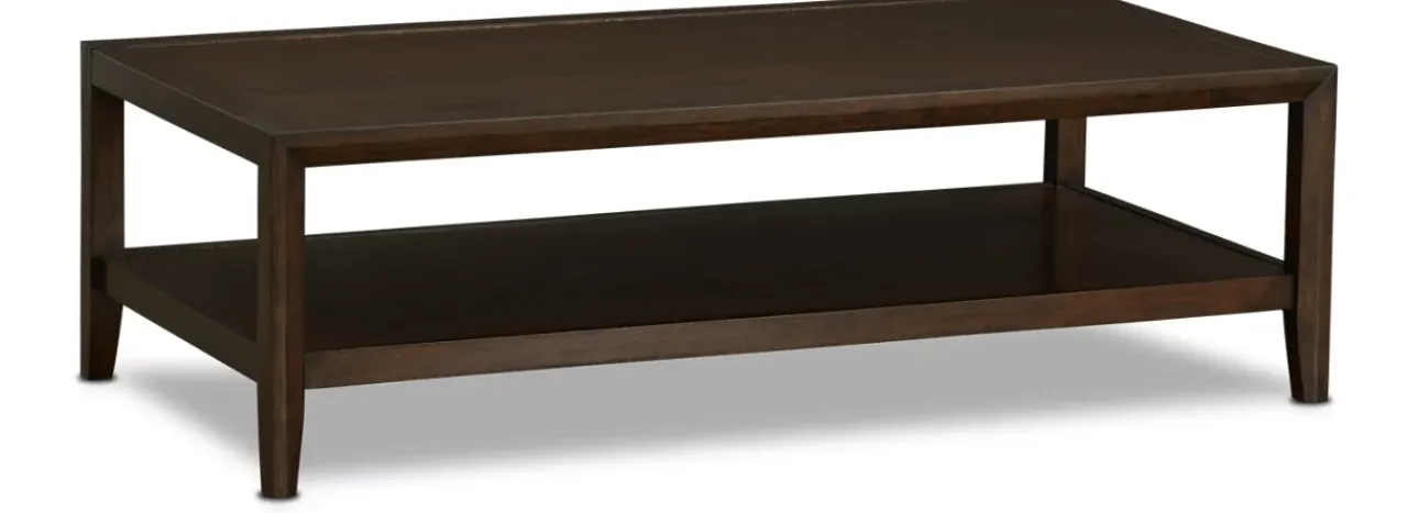 Havertys Quentin Coffee Table Classic Walnut