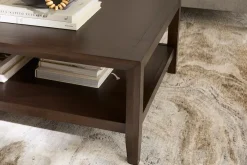 Havertys Quentin Coffee Table Classic Walnut