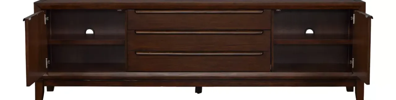 Havertys Quentin Media Console Classic Walnut Discount