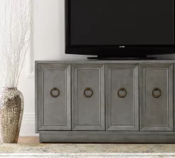 Havertys Raven Entertainment Console Silver Online