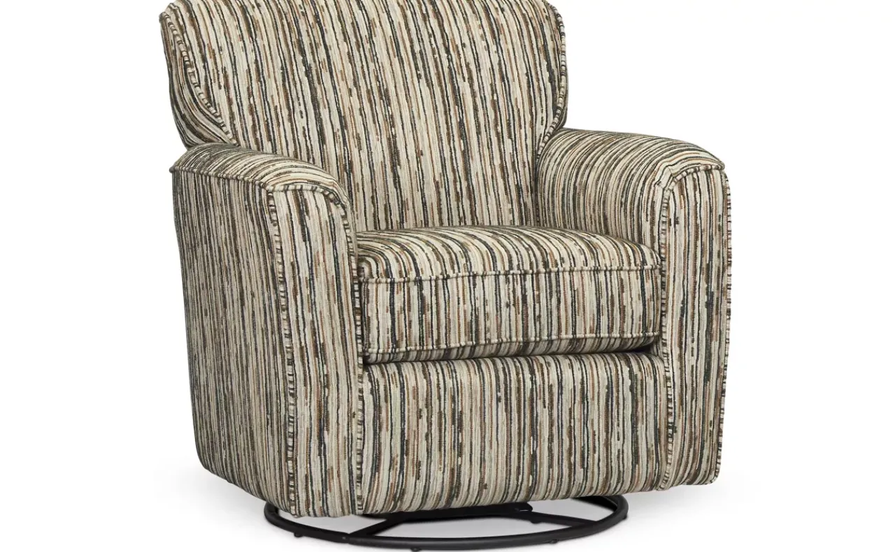 Havertys Reese Swivel Glider Russet Sale