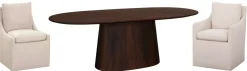 Havertys Rhodes Oval Dining Table Clearance