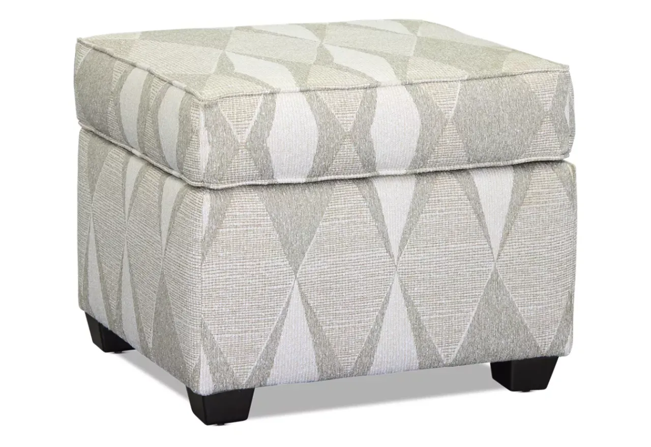 Havertys Sandy Accent Ottoman New
