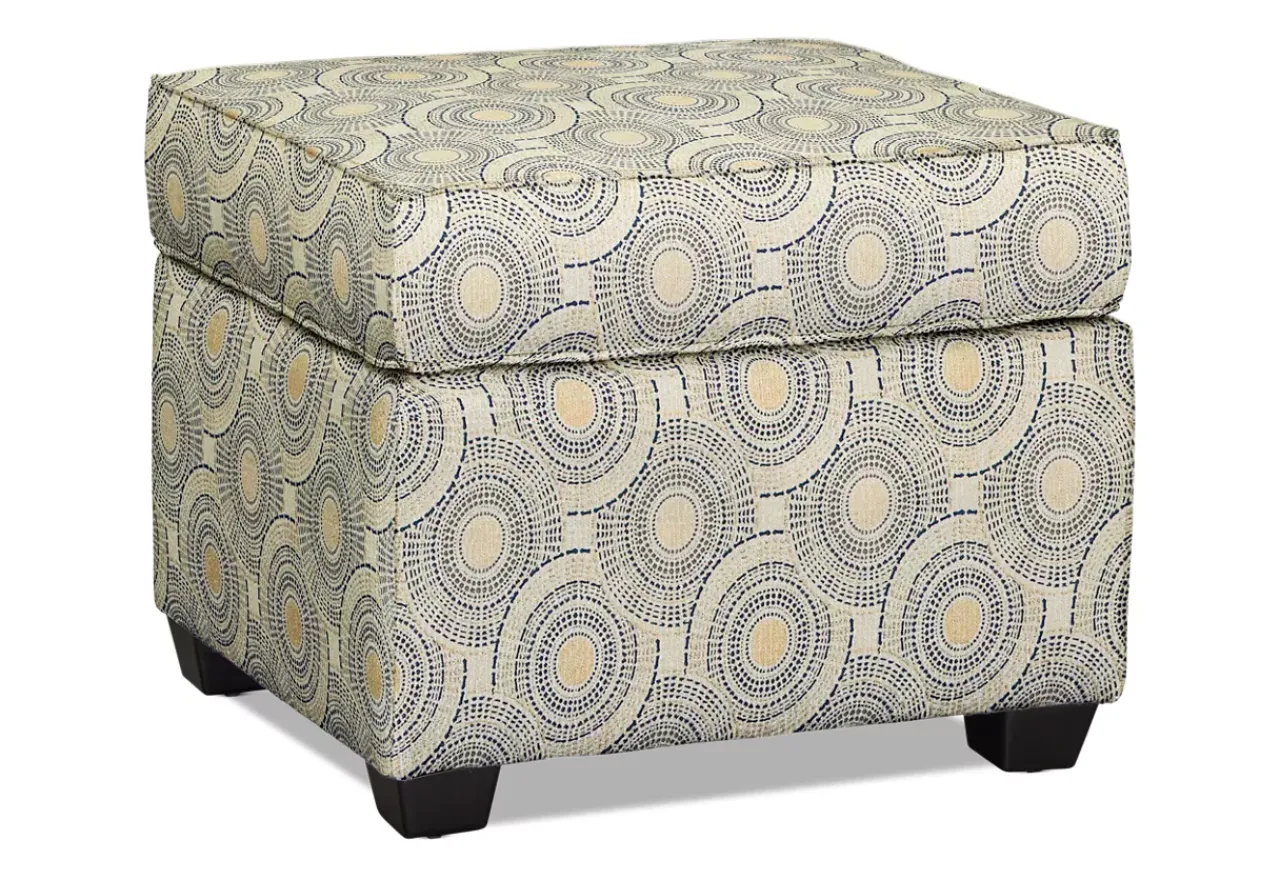 Havertys Sandy Accent Ottoman New
