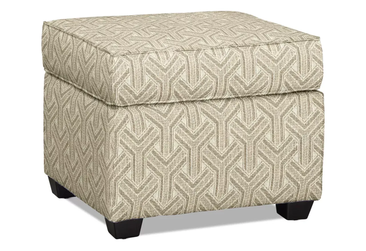 Havertys Sandy Accent Ottoman New