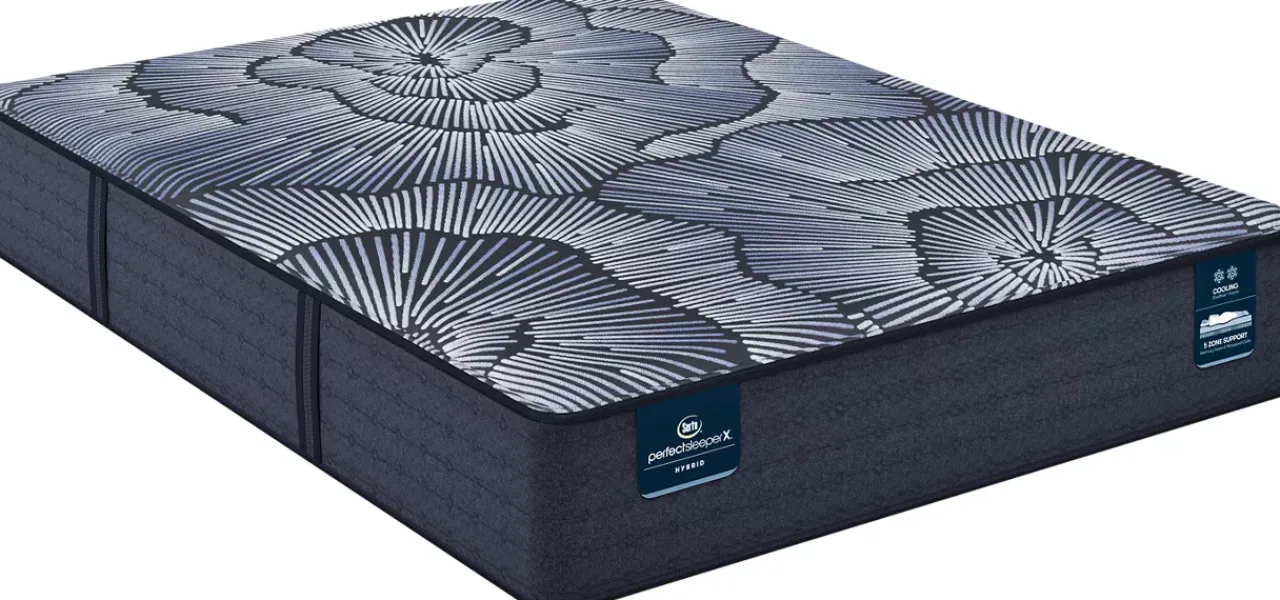 Havertys Serta® Perfect Sleeper X™ Hybrid Aspen Firm Tight Top Mattress New