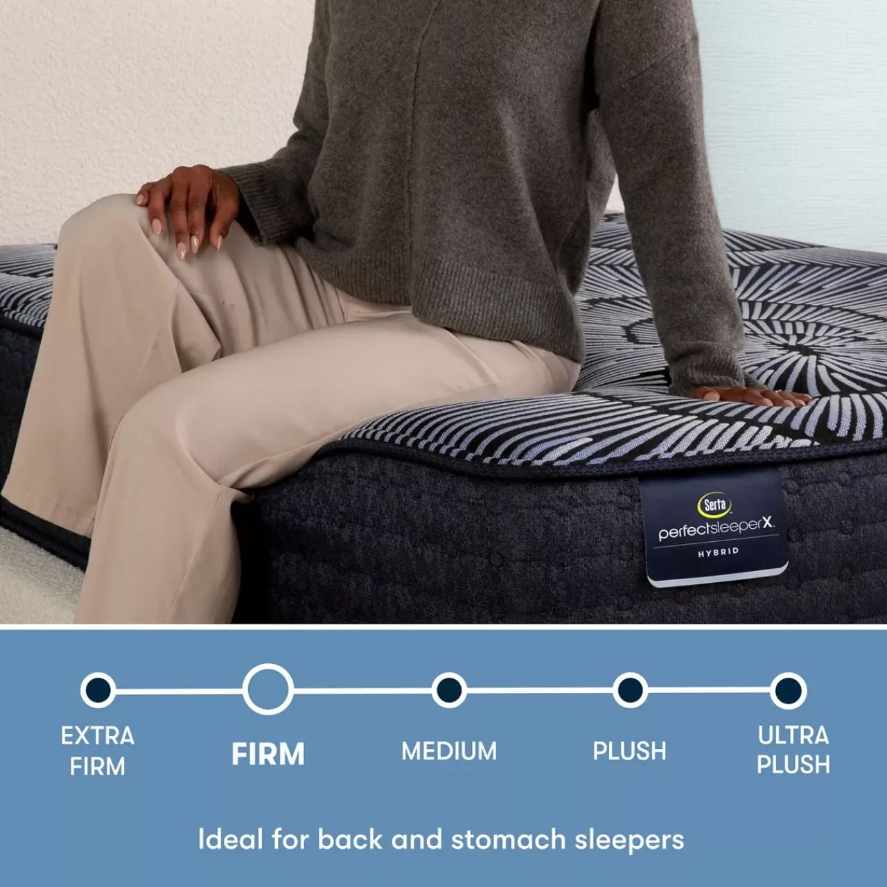 Havertys Serta® Perfect Sleeper X™ Hybrid Aspen Firm Tight Top Mattress New