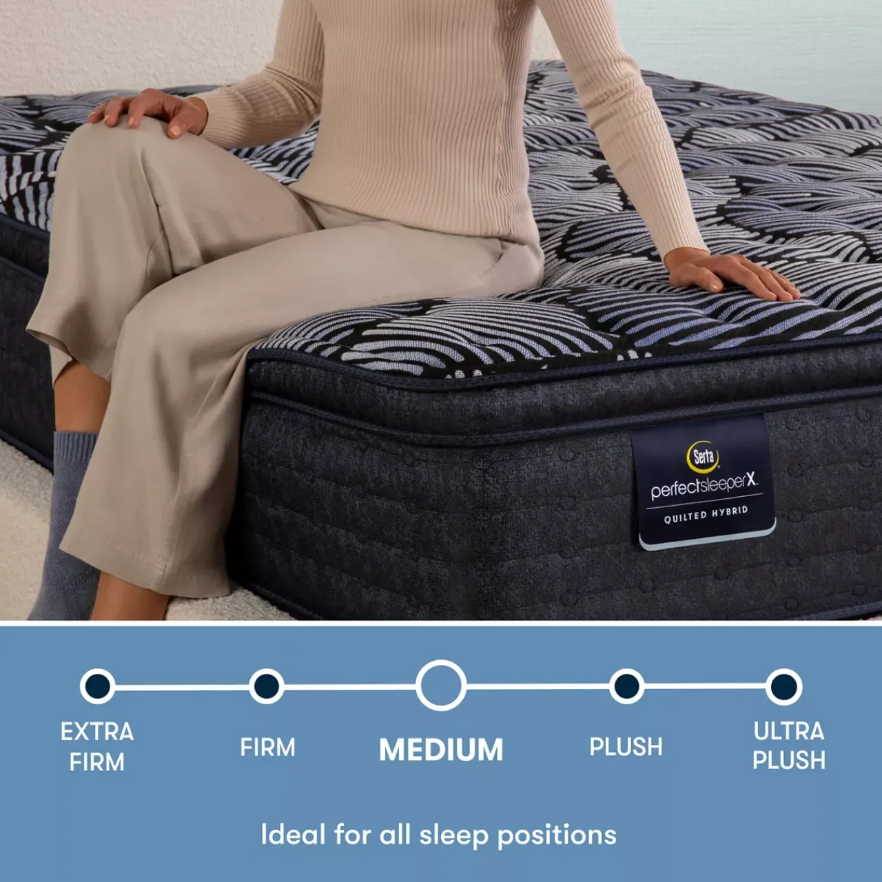 Havertys Serta® Perfect Sleeper X™ Quilted Lexton Medium Pillow Top Mattress Outlet
