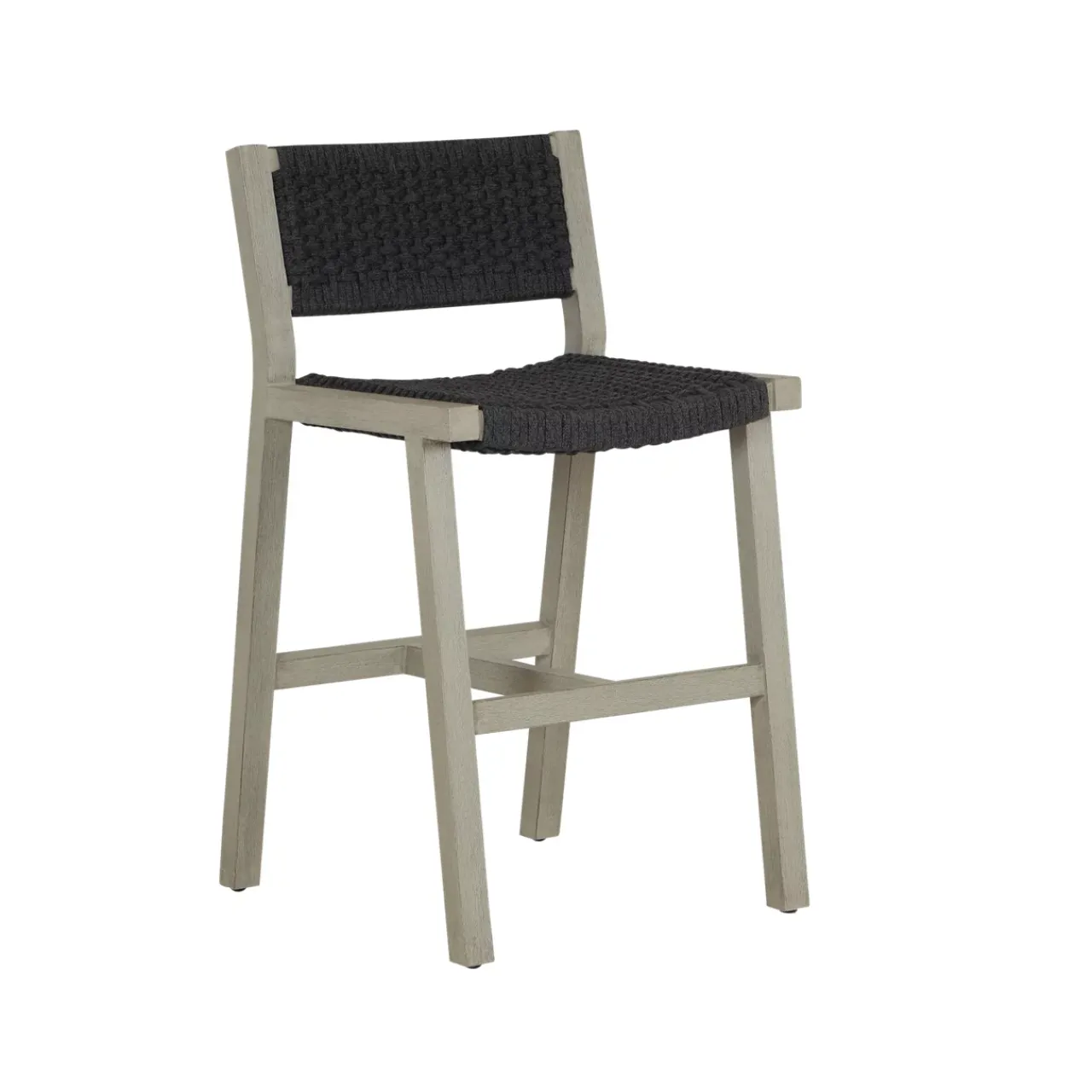 Havertys Shaw Counter-Height Stool Weathered Grey New