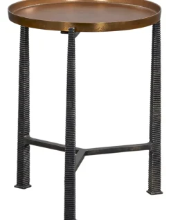 Havertys Vaughn Accent Table Antique Brass Best
