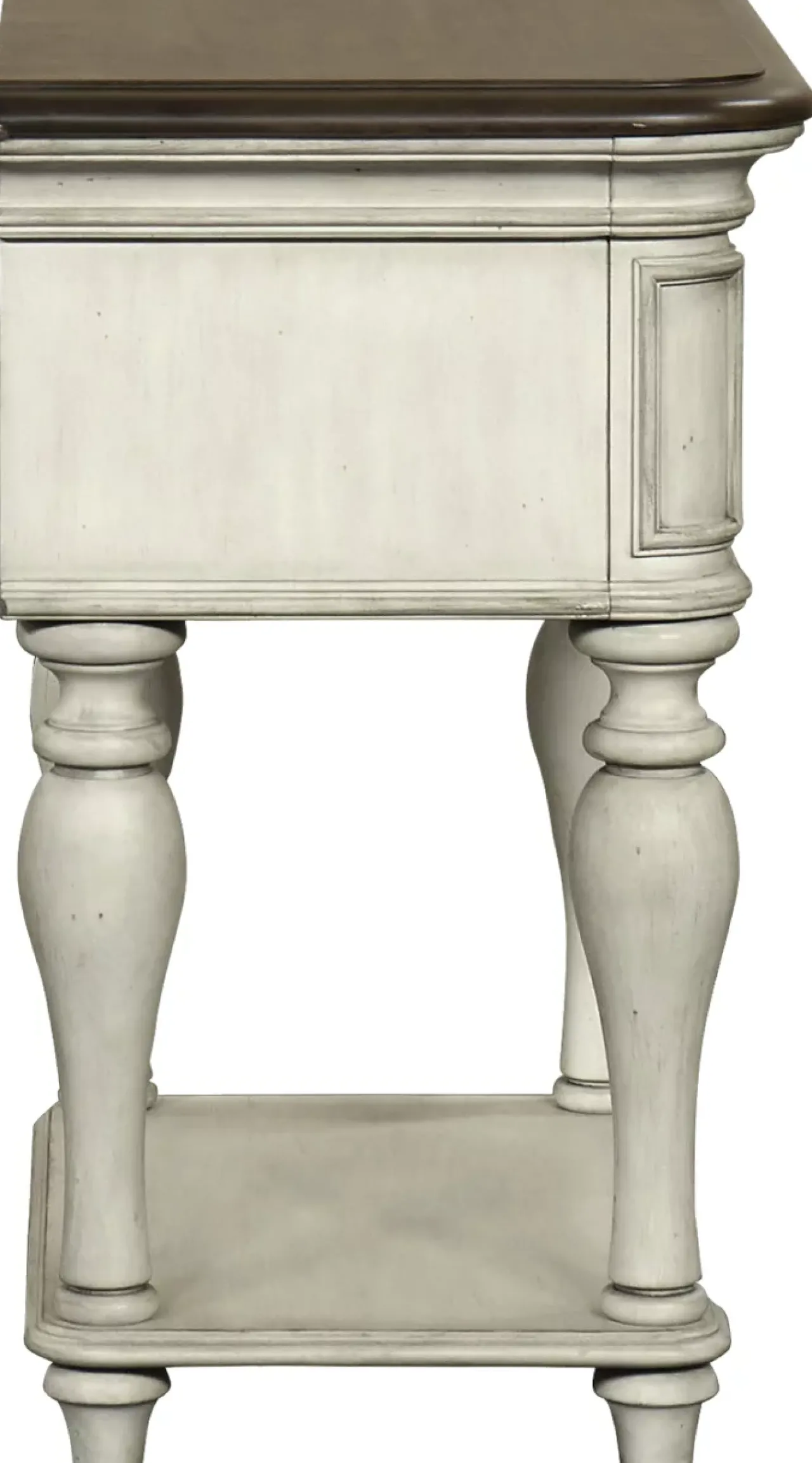 Havertys Veranda Leg Nightstand Antique Cream New