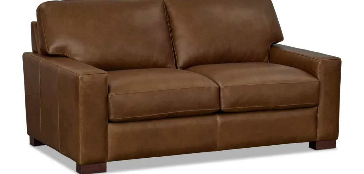 Havertys Verona Loveseat Leon Maple Hot