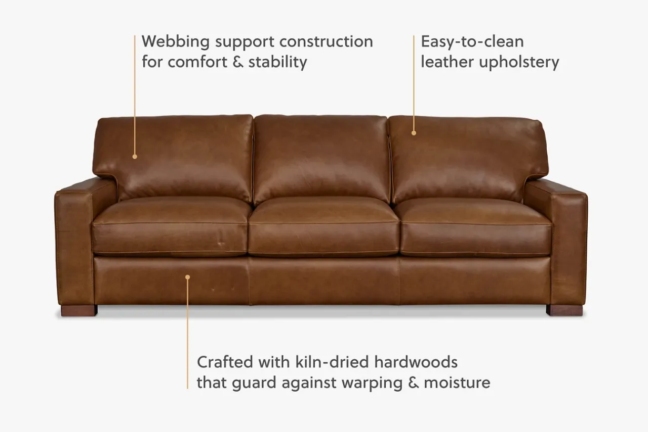 Havertys Verona Sofa Leon Maple