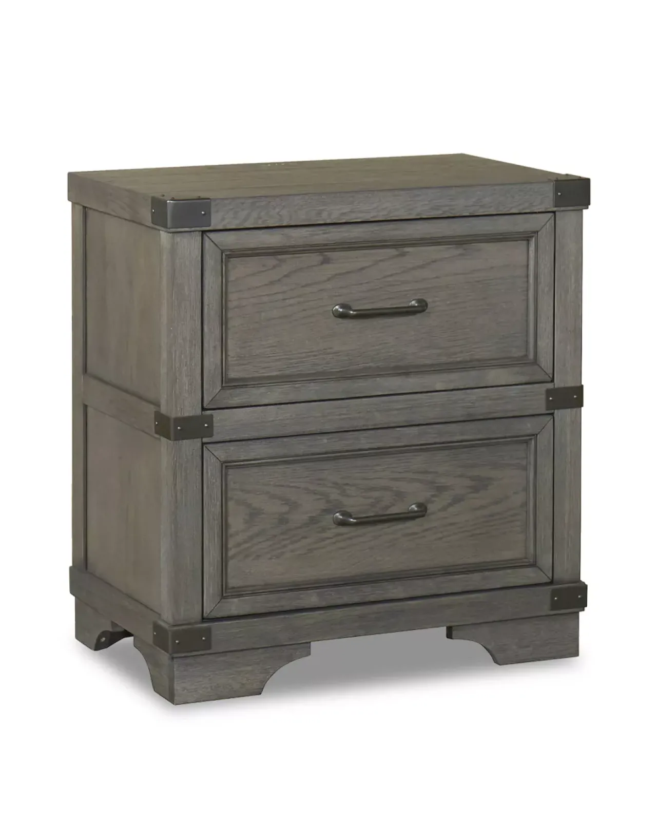Havertys Vickery Creek Nightstand Weathered Gray Hot