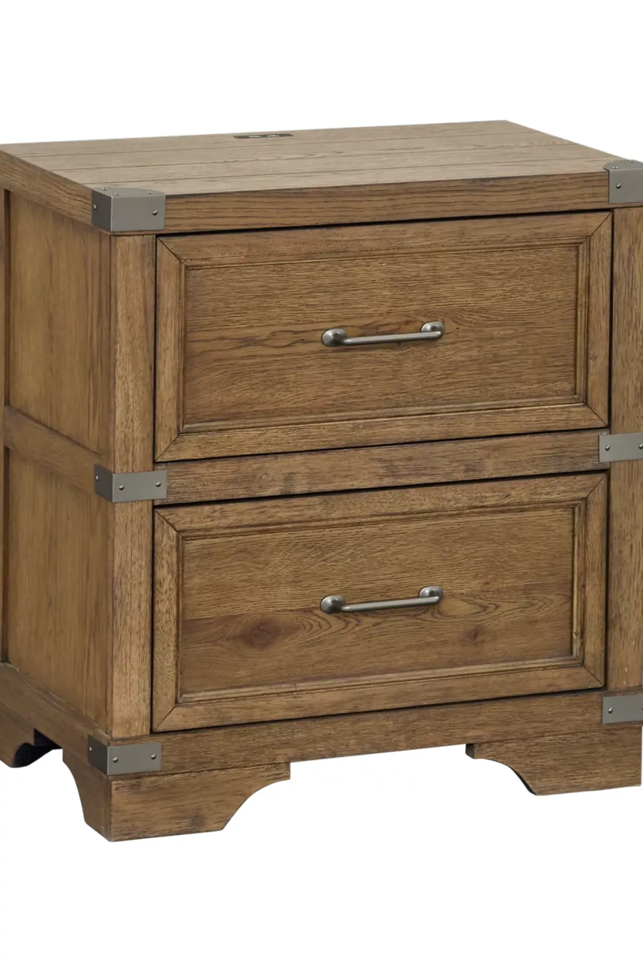 Havertys Vickery Creek Nightstand Weathered Gray Hot